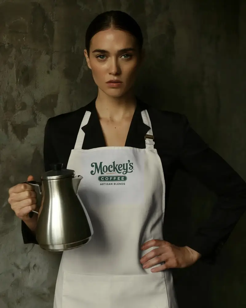 Durable Work Apron Mockup For Baristas And Catering Staff With Comfortable Fit And Functional Design