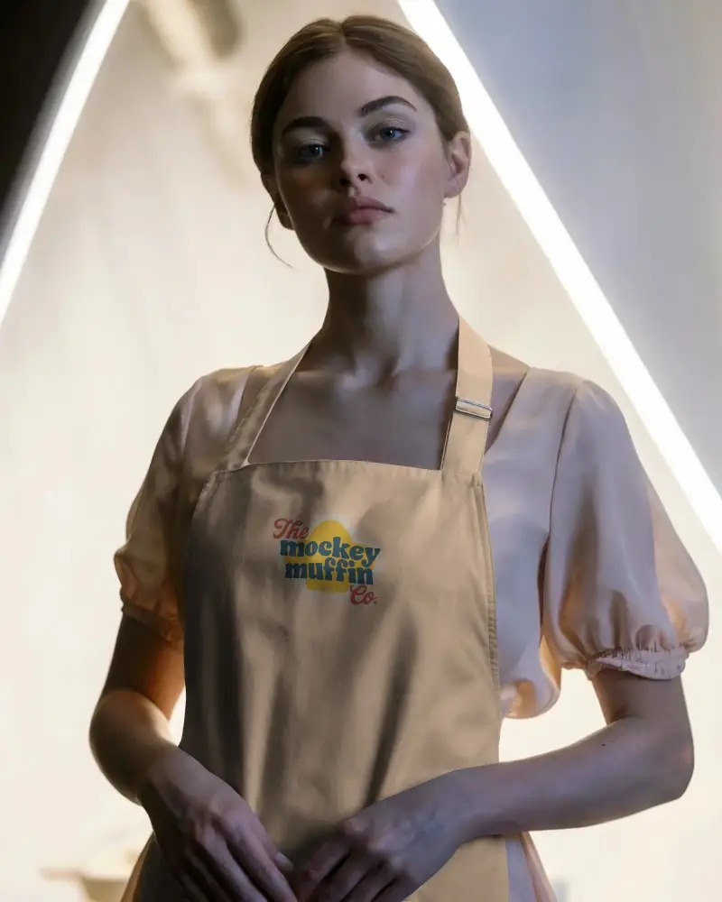 Durable Work Apron Mockup For Baristas And Catering Staff With Comfortable Fit And Functional Design
