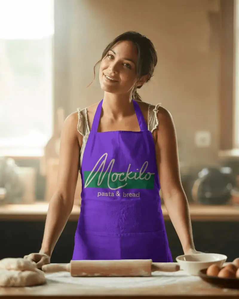 Unisex Culinary Apron Mockup Chefs With Large Front Pockets And Stain Resistant Material