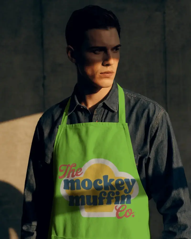 Premium Quality Apron Mockup For Custom Logo Designs And Cooking Enthusiasts Showcase