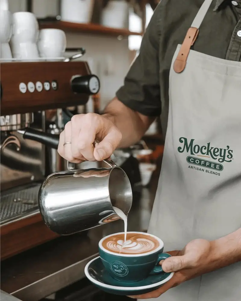 Professional Barista Apron Mockup For Coffee Shop And Cafe Uniform Presentation