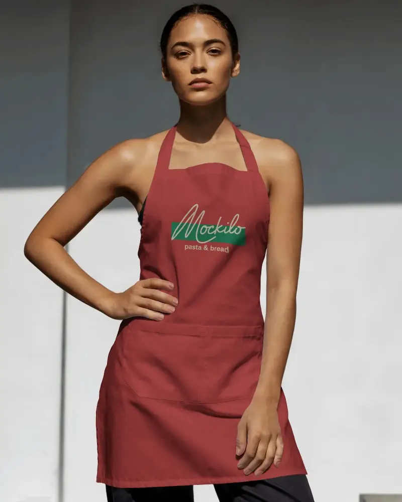 Versatile Kitchen Apron With Adjustable Neck Strap For Professional And Home Cooking Needs