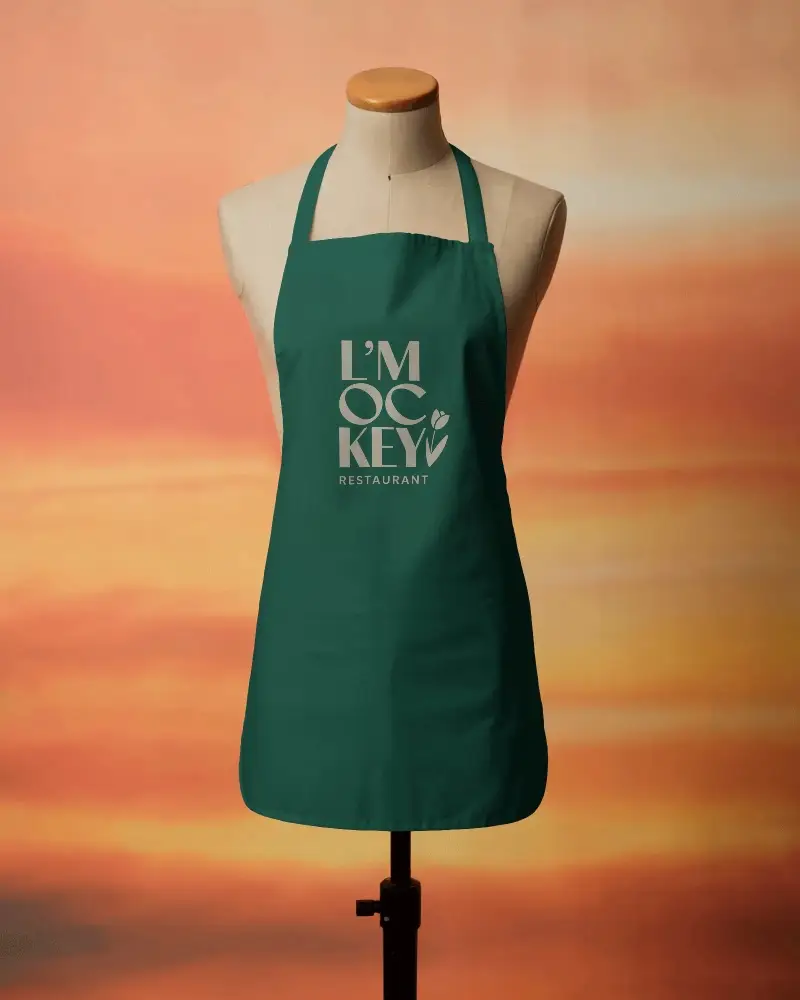 Versatile Easy To Clean Apron Mockup Ideal For Promotional Clothing And Custom Designs