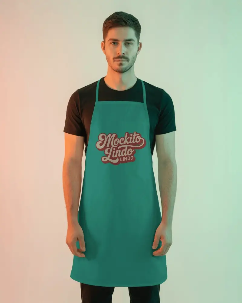 Professional Kitchen Apron Mockup For Chefs And Cooks Easy To Clean And Durable Fabric Design