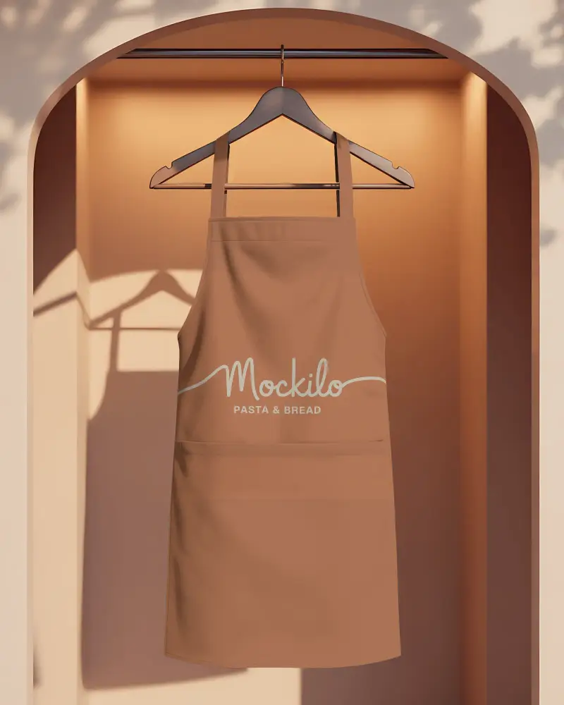 Stylish Craft Apron Mockup For Artists Cooks And Baristas With Universal Fit