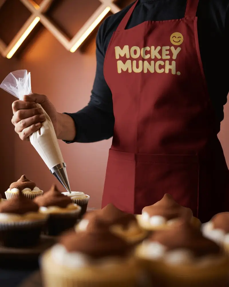 Professional Kitchen Apron Mockup For Cake Decorating And Baking Chef Essentials