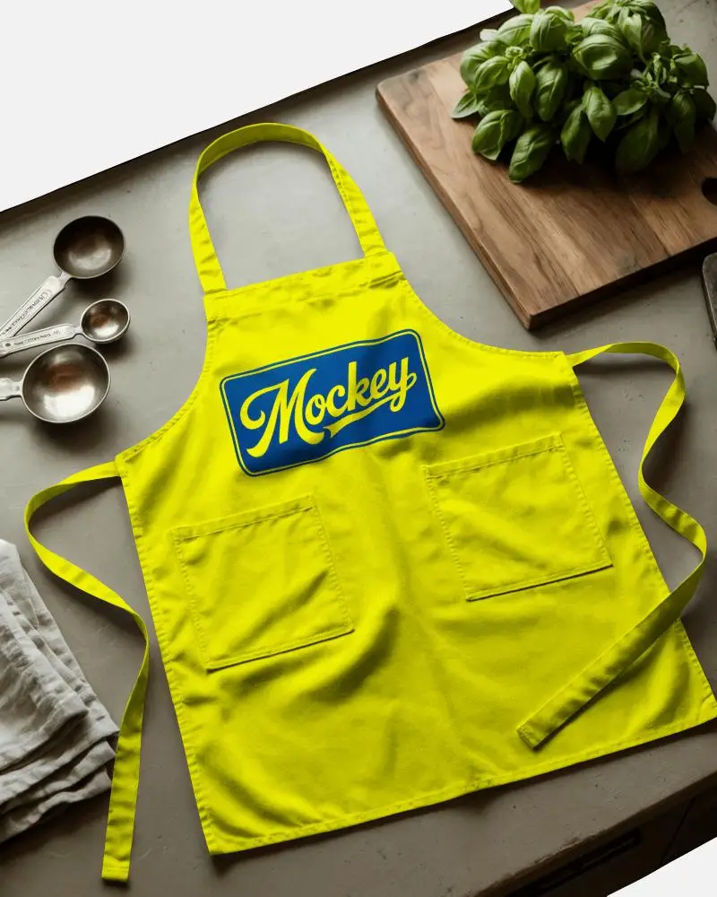 Premium Kitchen Apron With Adjustable Straps And Multi Functional Front Pockets For Chefs