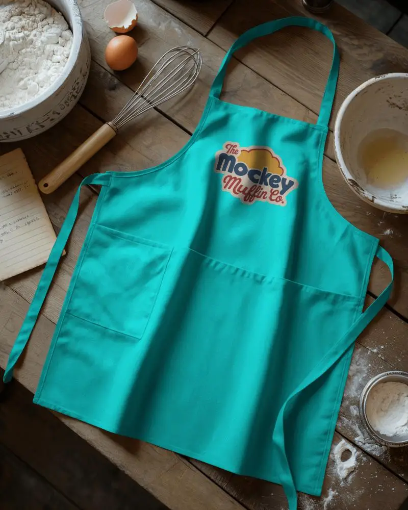 Durable Cotton Apron Mockup For Baking Cooking And Restaurant Kitchen Use