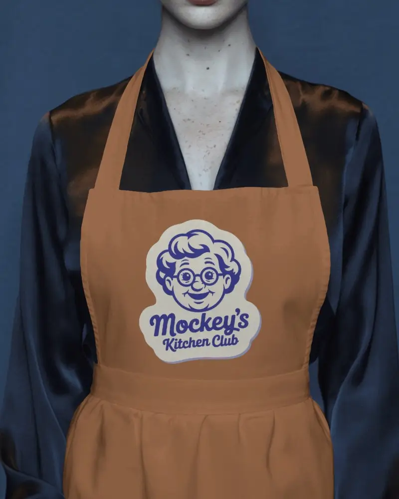 Professional Kitchen Apron Mockup With Adjustable Neck Strap And Full Coverage For Chefs