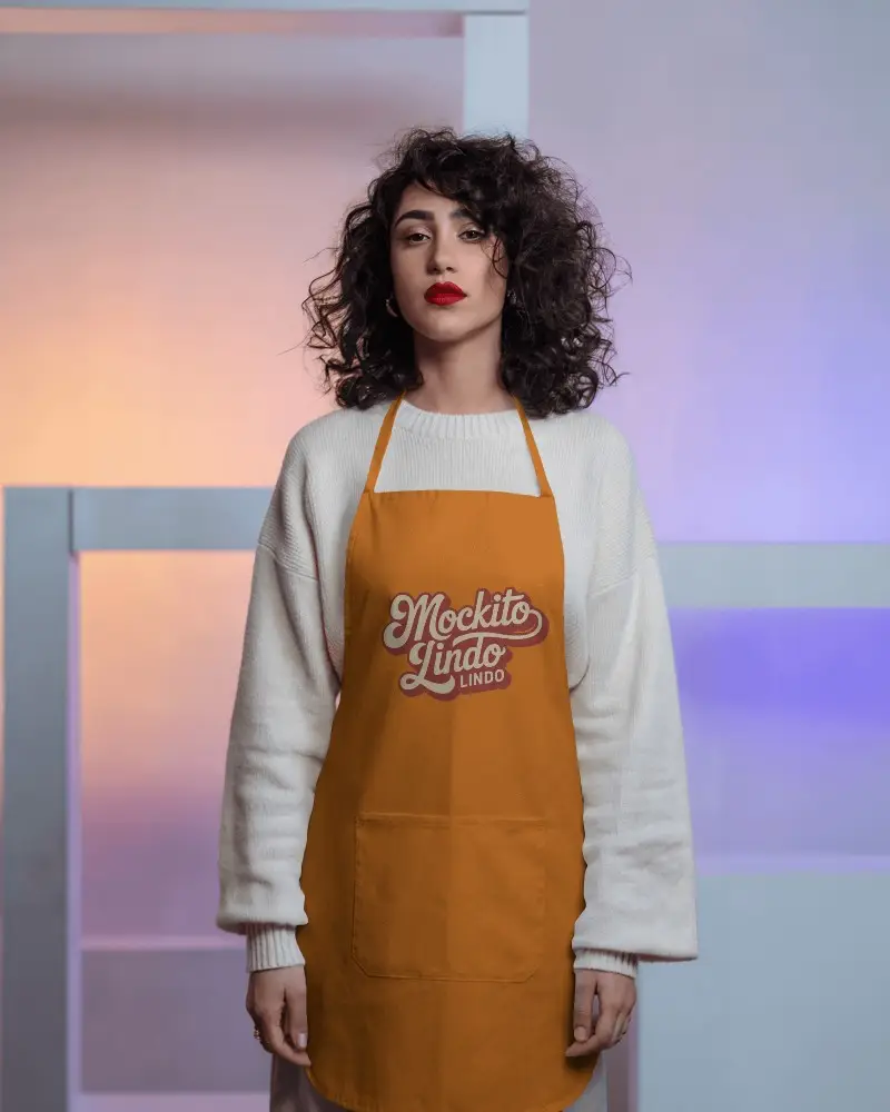 High Quality Apron Mockup Suitable For Restaurants Cafes And Domestic Use Durable And Easy Care