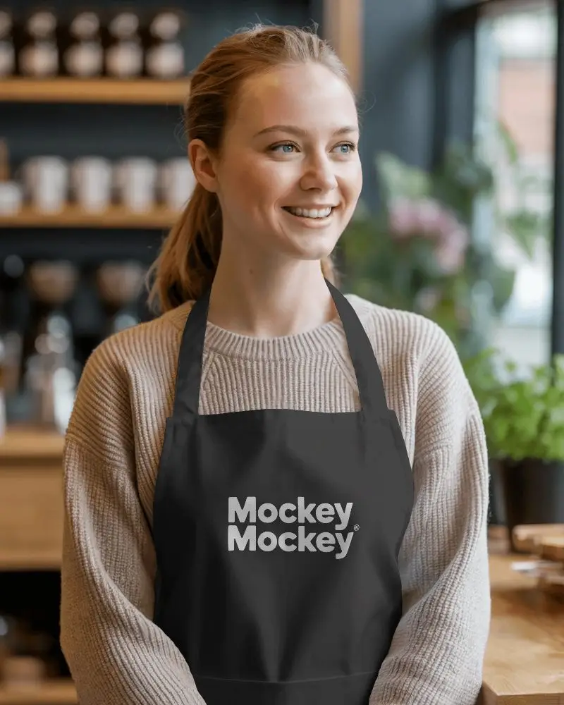 Professional Kitchen Apron Mockup For Chefs And Cooks Durable Wearable Work Apron For Service