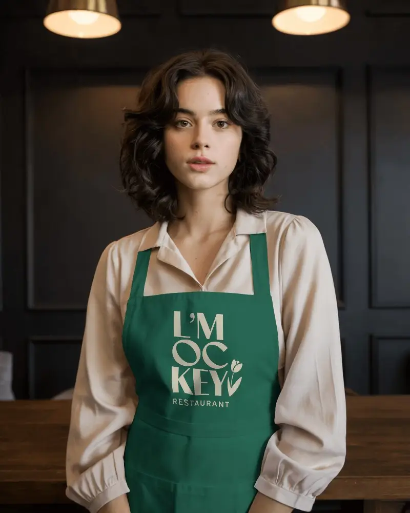 Durable Kitchen Apron Mockup For Baking Cooking And Grilling With Comfortable Fit