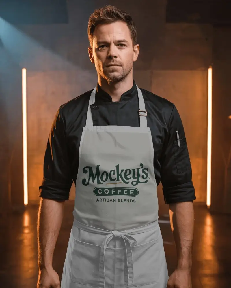 Stylish Apron Mockup For Restaurant Servers Baristas And Food Service Workers With Comfort Fit Design