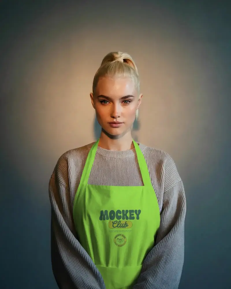 High Quality Apron Mockup Ideal For Custom Logo Designs Promotions And Branding Purposes