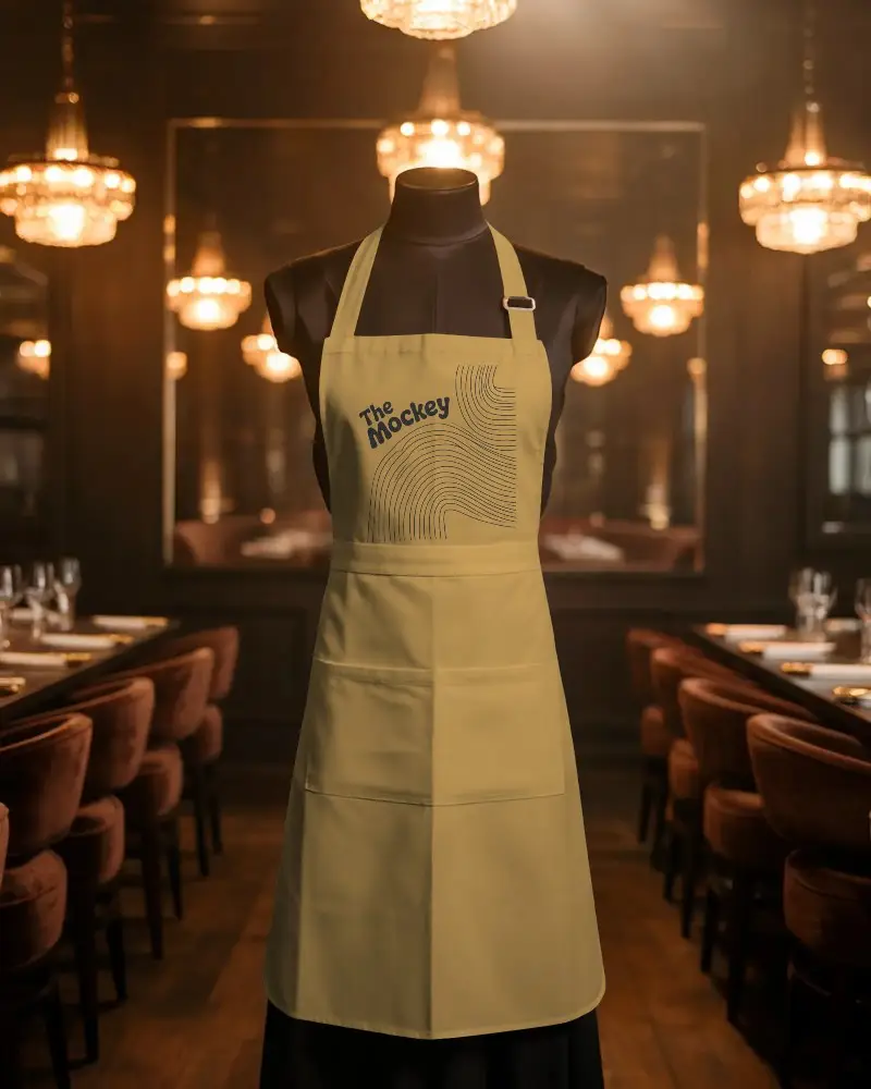 High Quality Cotton Apron Mockup For Restaurant Staff And Cooking Enthusiasts