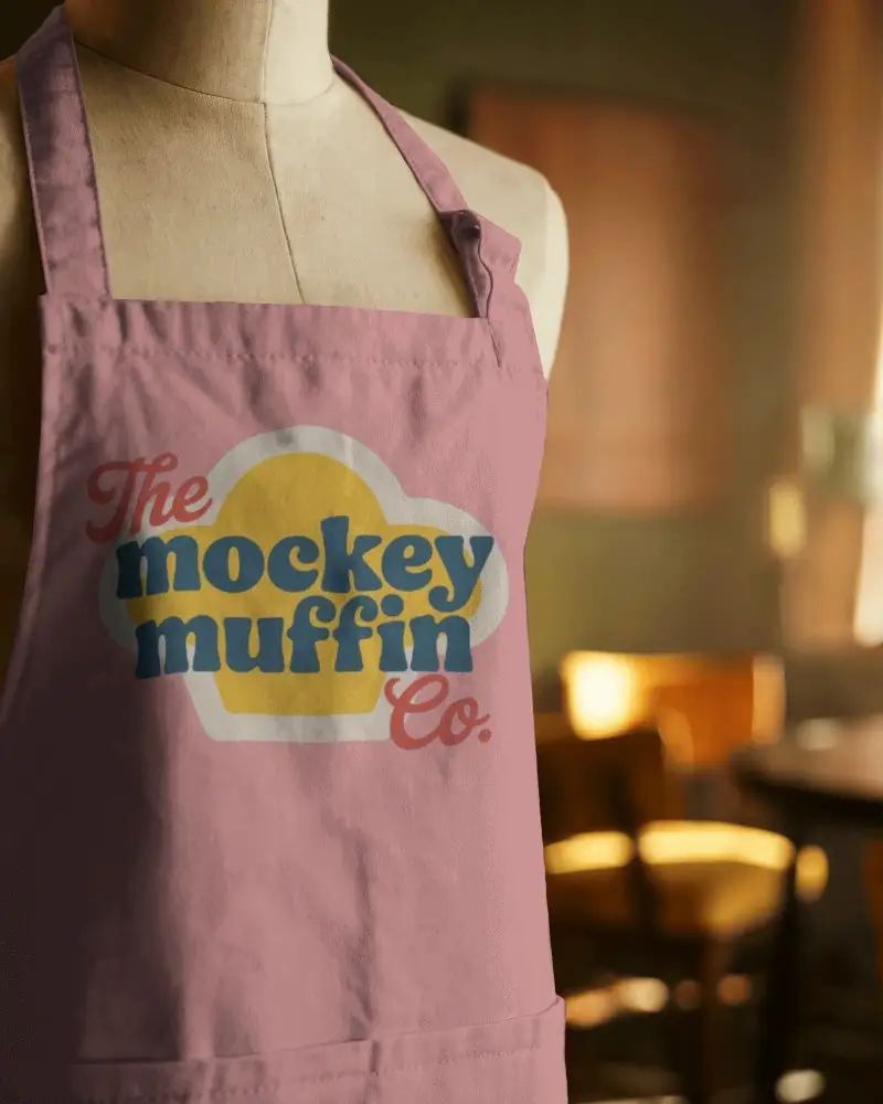 Durable Apron Mockup For Custom Branding Promotions Wear In Kitchen Or Professional Catering Settings