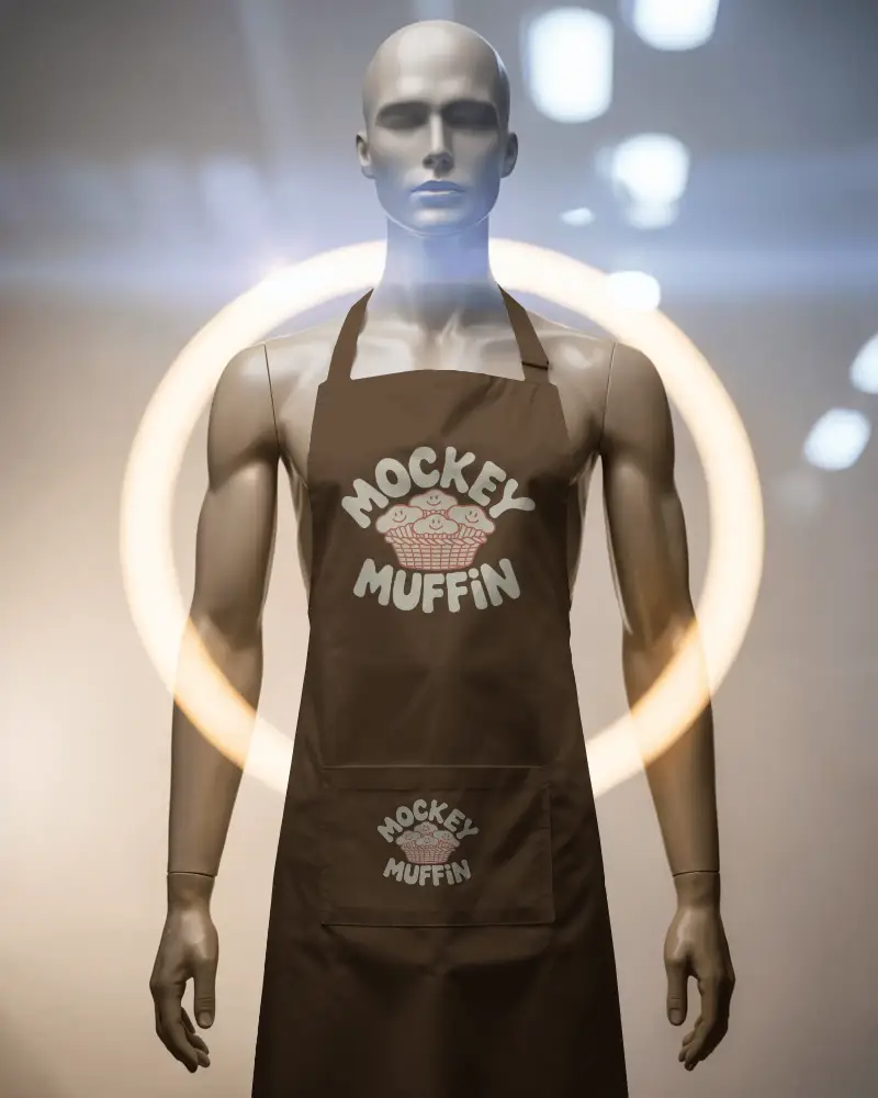 High Quality Apron Design Mockup For Restaurant Uniform Branding And Cooking Gear