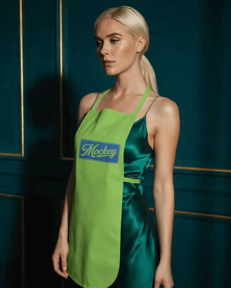 Stylish Apron Mockup For Fashionable Cooking And Kitchen Activities With Modern Design