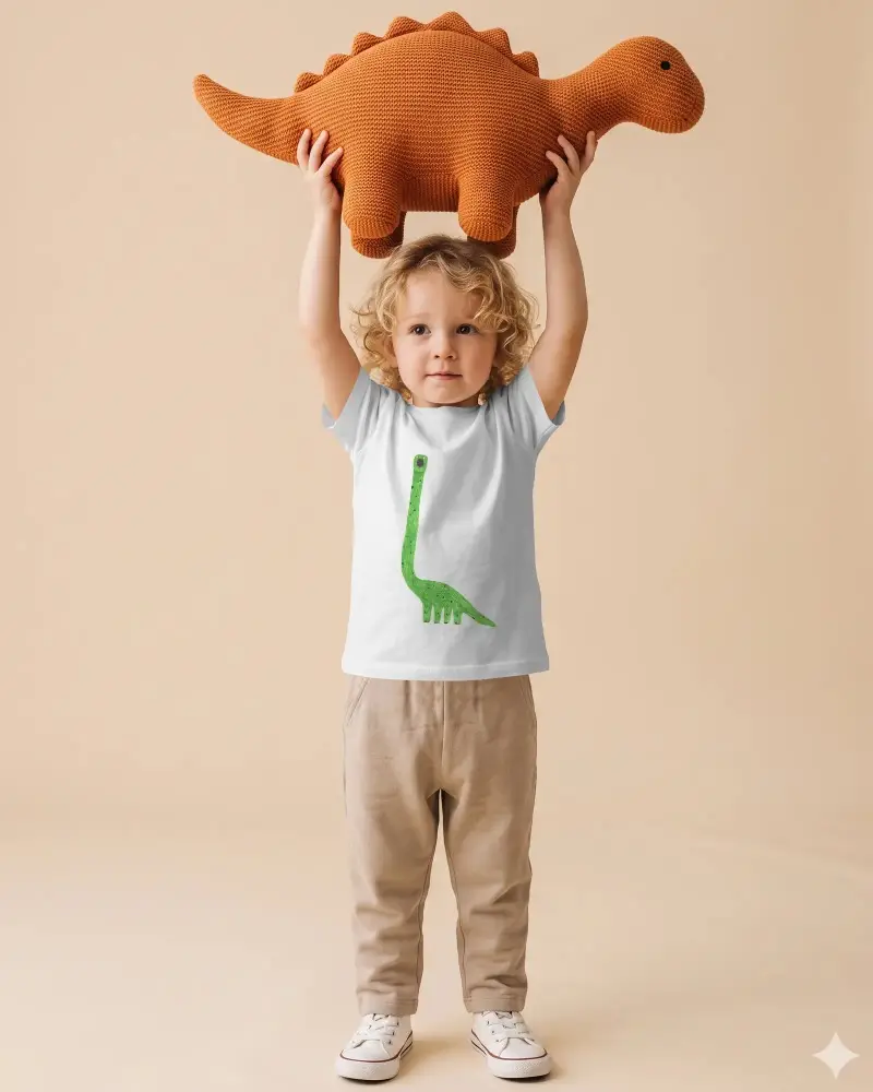 Stylish Comfortable Baby Tee Mockup For Kids Fashion Apparel Marketing And Branding Designs