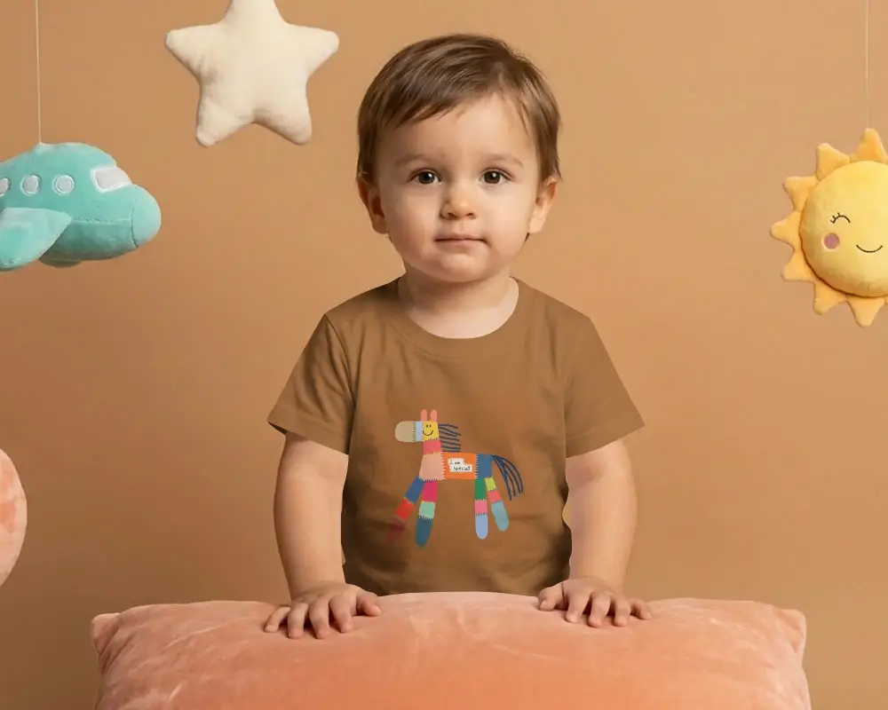 Infant Baby Tee Mockup Versatile Casual Style Ideal For Gift Or Personalized Outfits