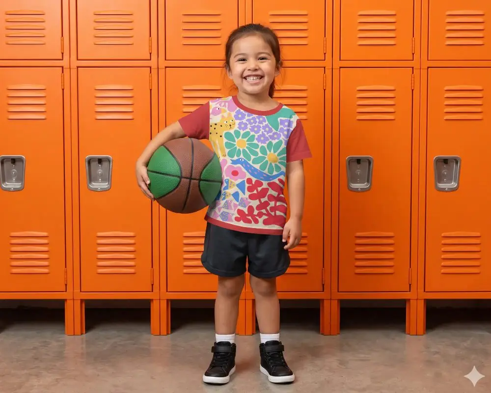 Kids Casual Wear Baby Tee Mockup For Children Active Outdoor And Indoor Playtime