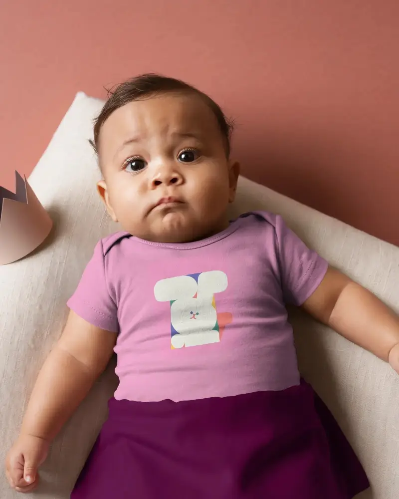 Adorable Baby Tee Mockup For Creative Kidswear Brands And Boutique Clothing Lines