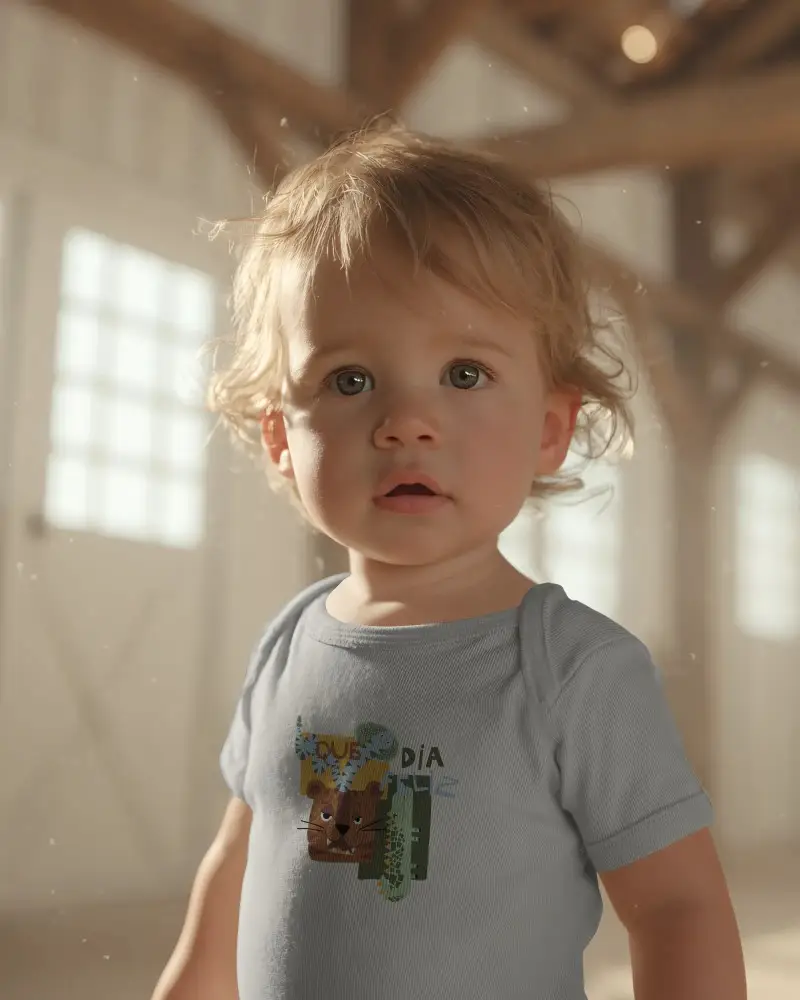 Adorable Baby Tee Mockup In High Resolution For Kids Fashion And Clothing Brands