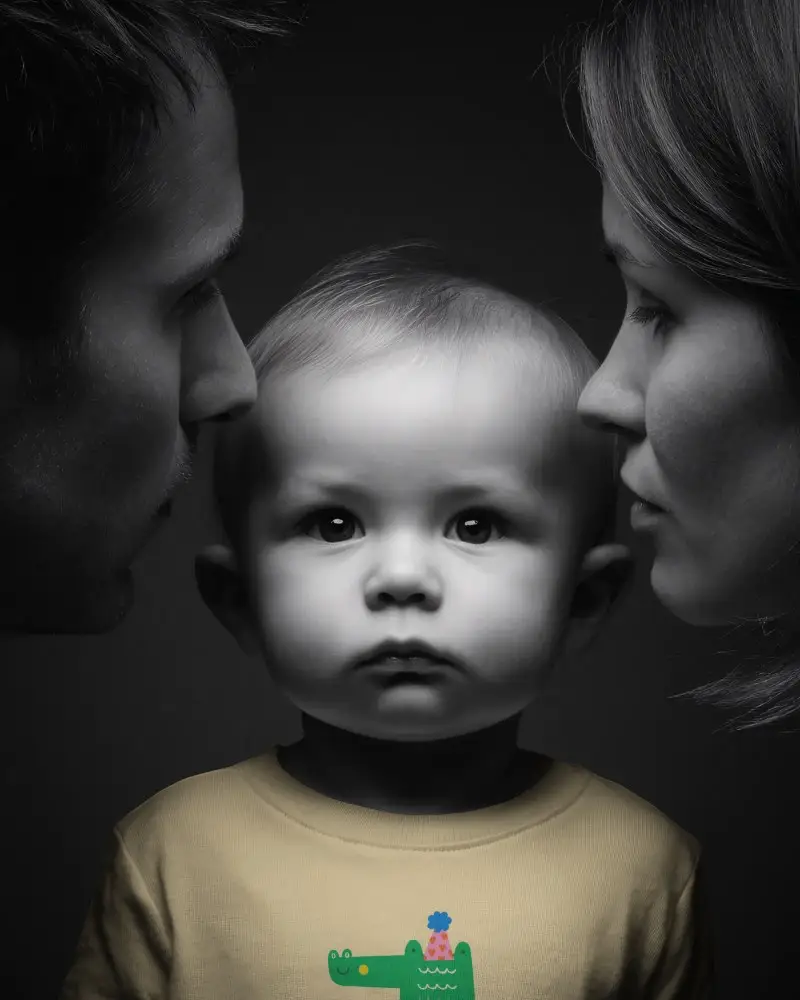 Premium Infant Baby Tee Mockup Simplistic Soft Fabric Children Fashion Template