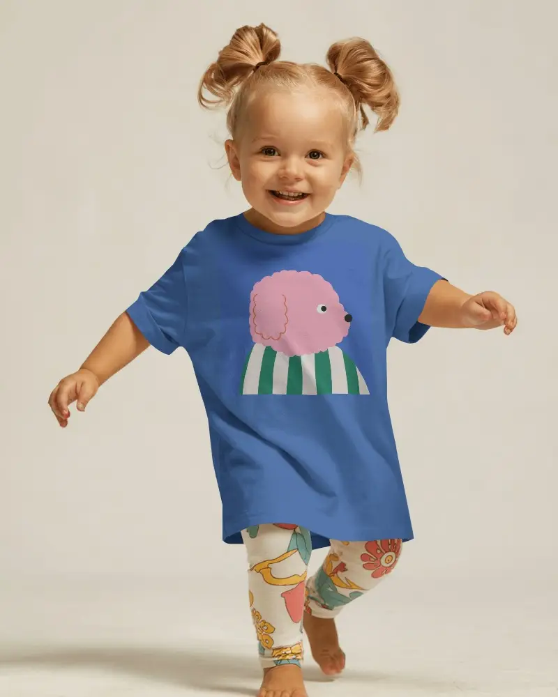 Adorable Comfortable Baby Tee Mockup For Kids Fashion Design Presentation And Ecommerce