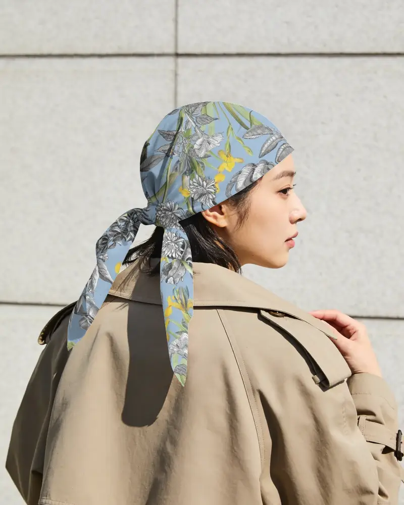 Stylish Bandana Headscarf Mockup For Womens Fashion Accessory Promotion And Branding