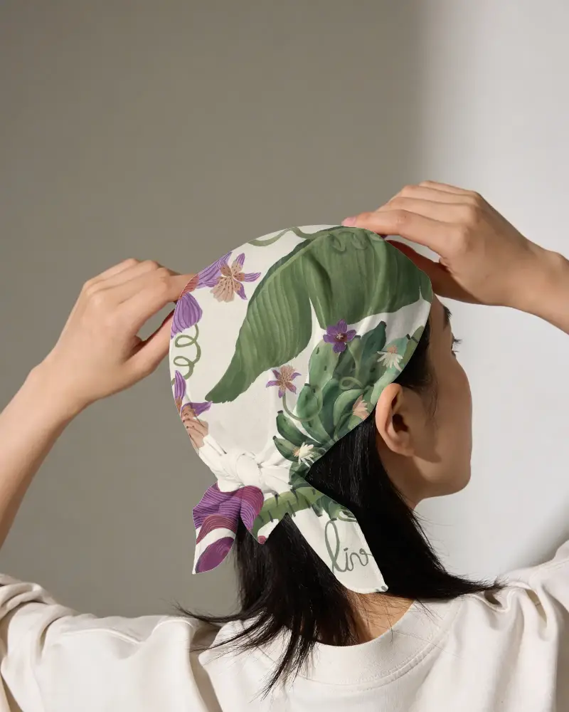Soft Breathable Bandana Mockup Headwear For Women And Men Fashion Accessory For Outdoors