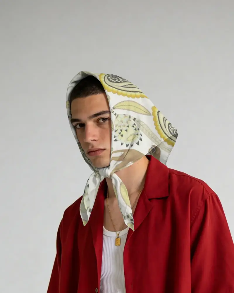 Stylish Casual Bandana Mockup For Fashion Designers And Brand Promotions