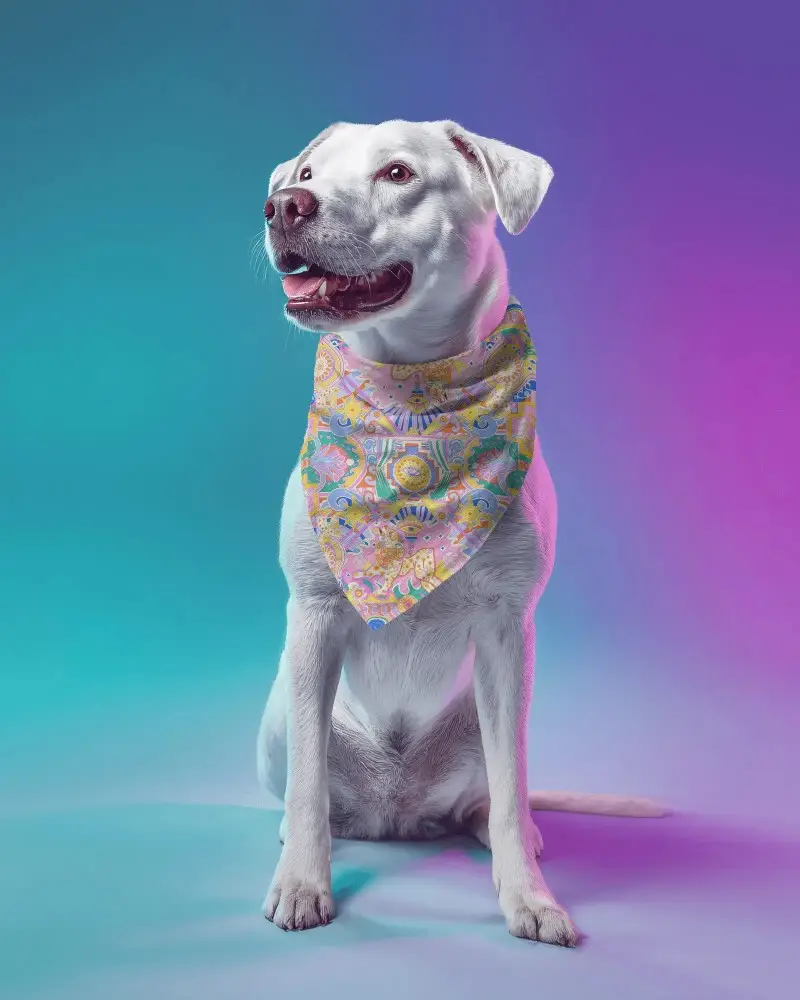 Realistic Bandana Mockup For Pet Accessories Showcase Your Brand With Animal Style