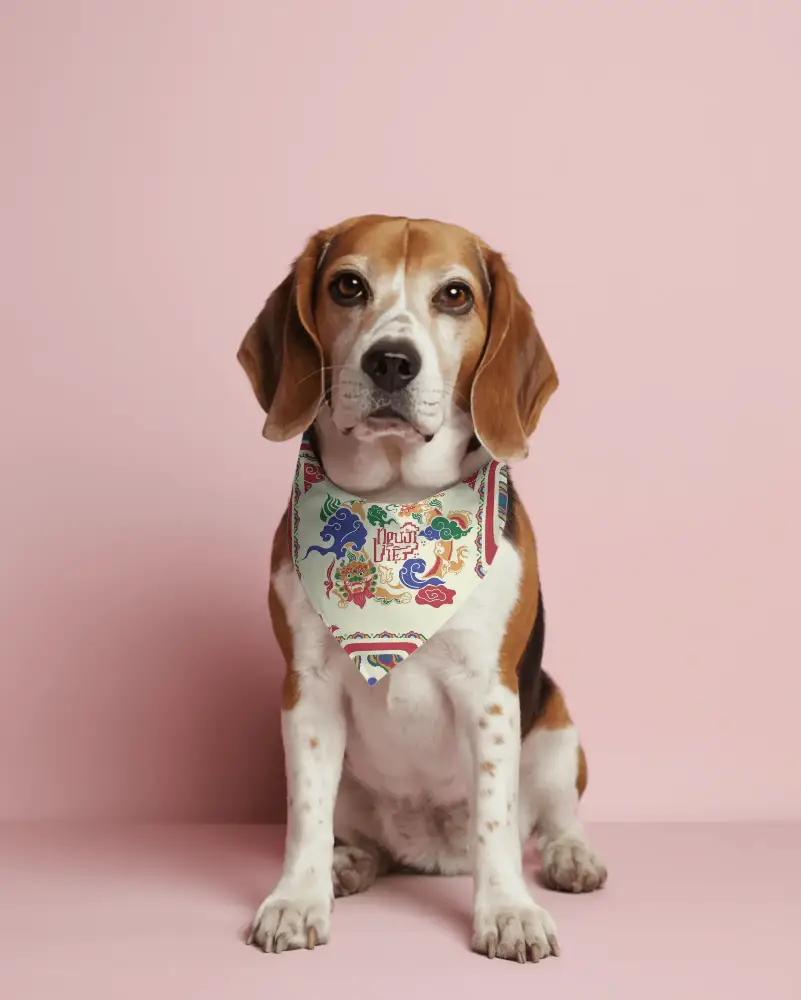 Realistic Dog Bandana Mockup For Pet Stores And Online Marketing Use