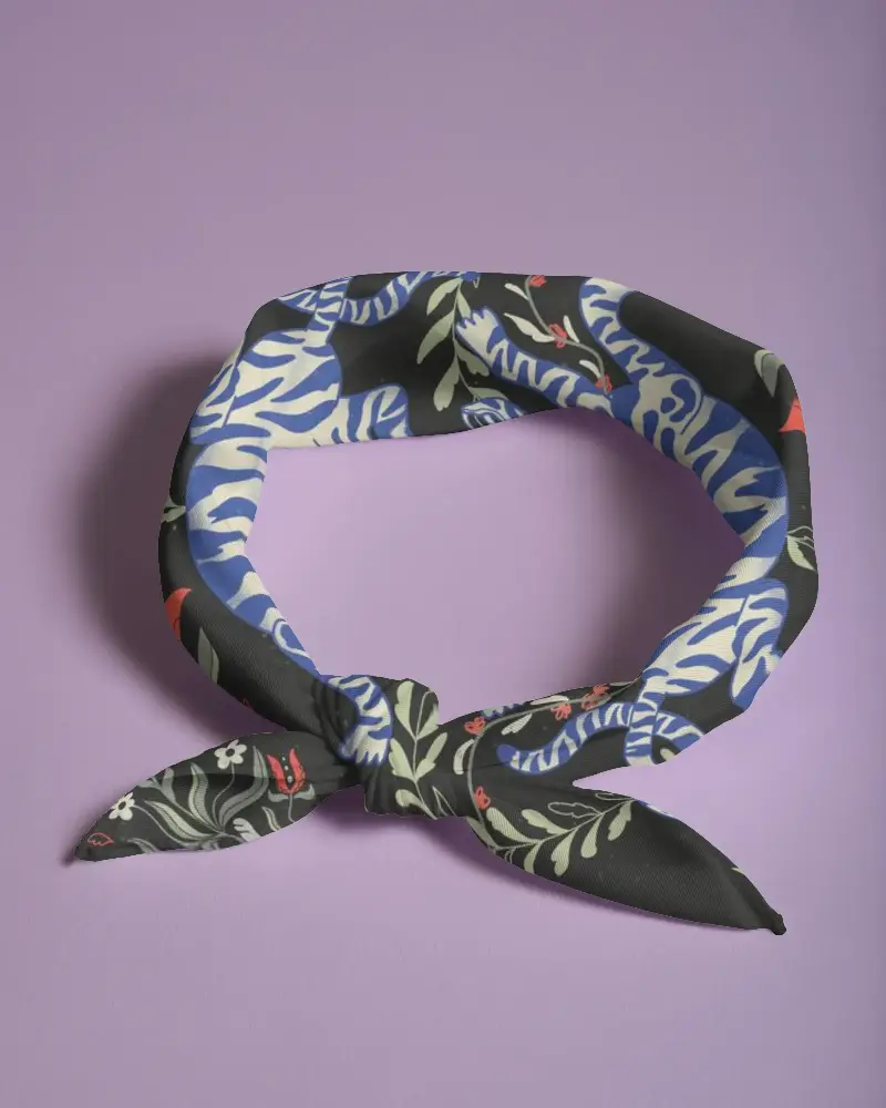 Lightweight Comfortable Bandana Mockup Showcasing Modern And Functional Design Element