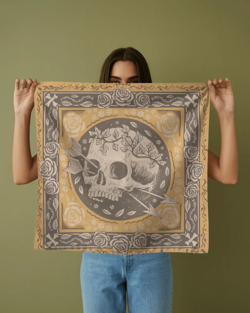 Versatile Bandana Mockup Template For Print And Digital Marketing Use