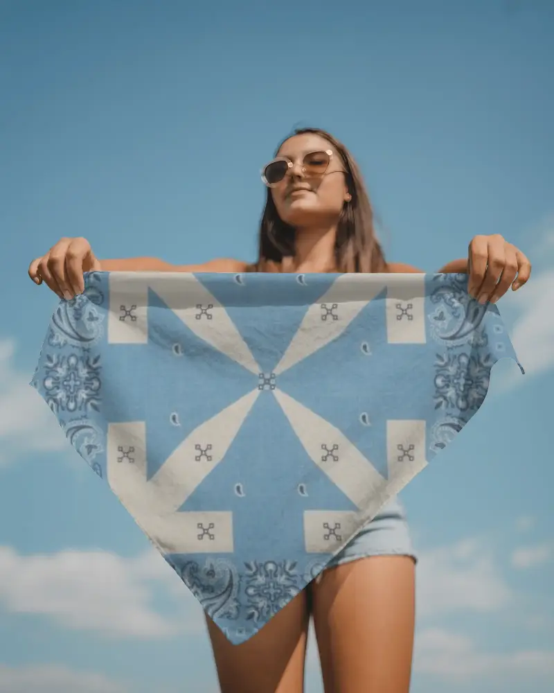 High Quality Bandana Mockup For Easy Design Customization And Marketing Purposes