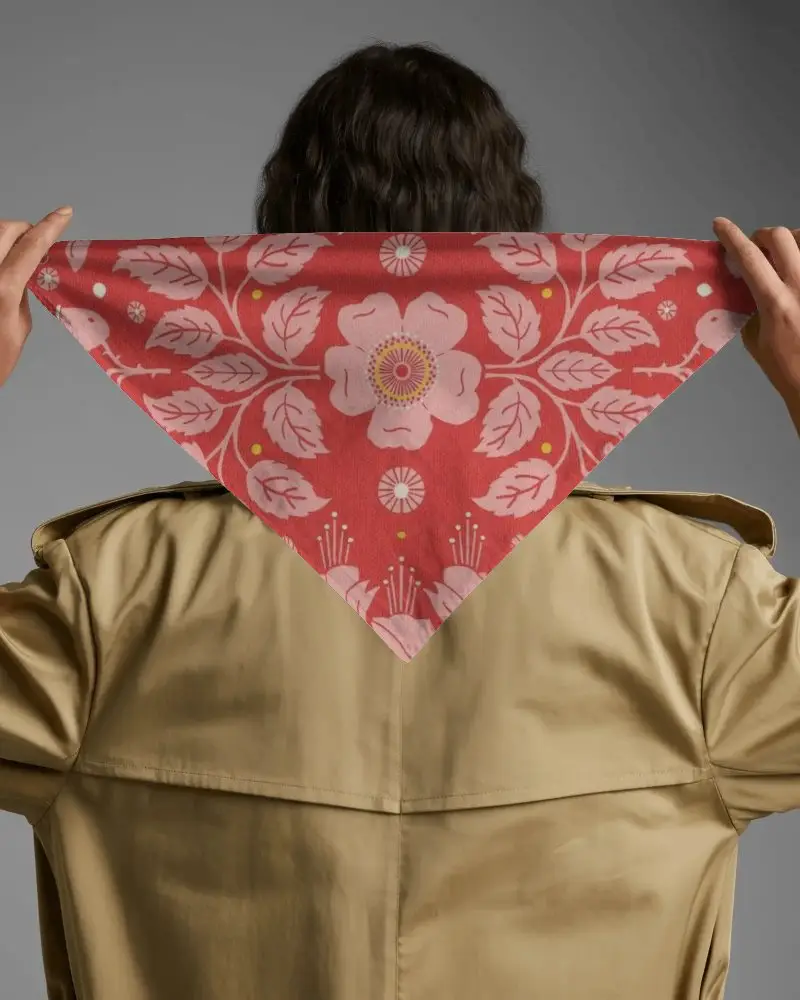 Versatile Bandana Mockup For Fashion Styling Customizable Accessory Template For Designers