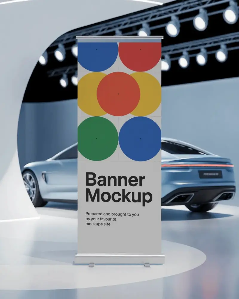 modern-car-show-banner-mockup-in-high-tech-lighting-exhibit-with-sleek-silver-performance-vehicle