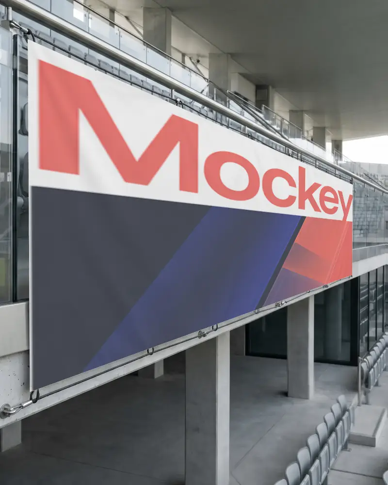 Large Outdoor Banner Mockup For Stadium Ads And Event Promotions With Clear Visibility