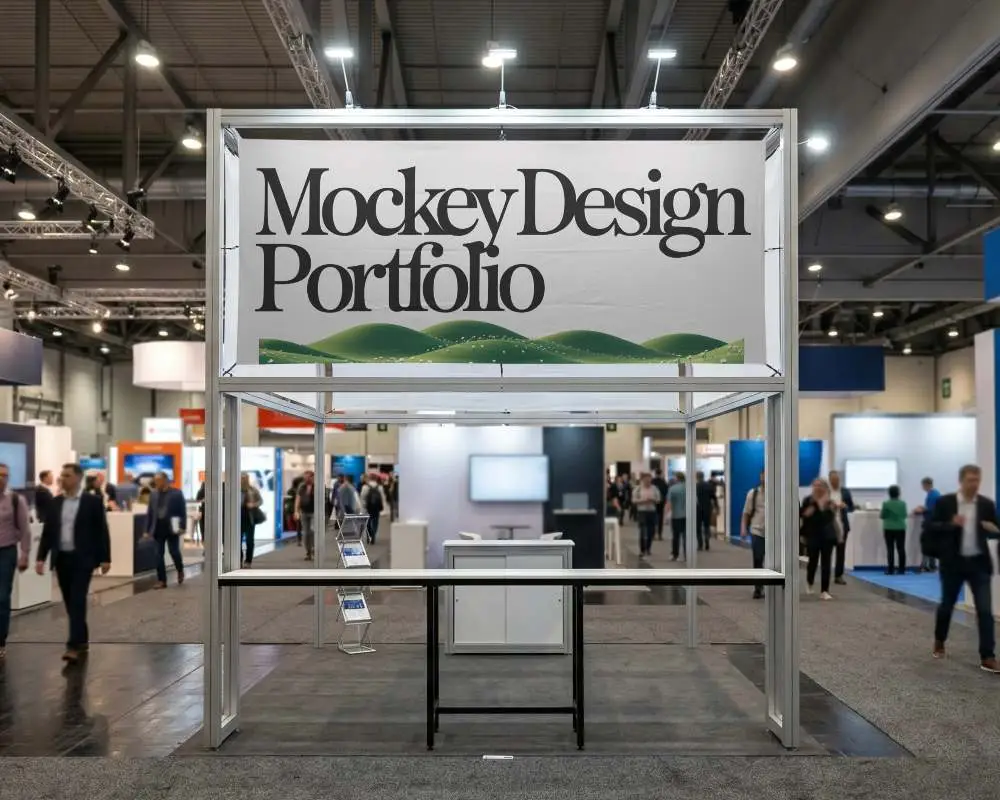 Professional Trade Show Banner Mockup For Advertising And Branding Solutions At Events