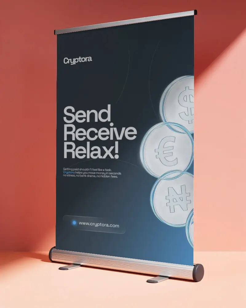 Premium Retractable Banner Mockup For Trade Shows Events And Marketing Display Solutions