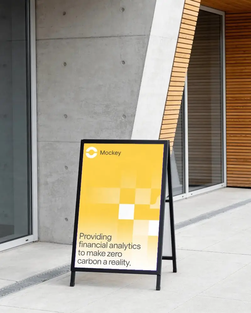 Freestanding Outdoor Flyer Board For Retail Stores And Restaurant Promotions Display