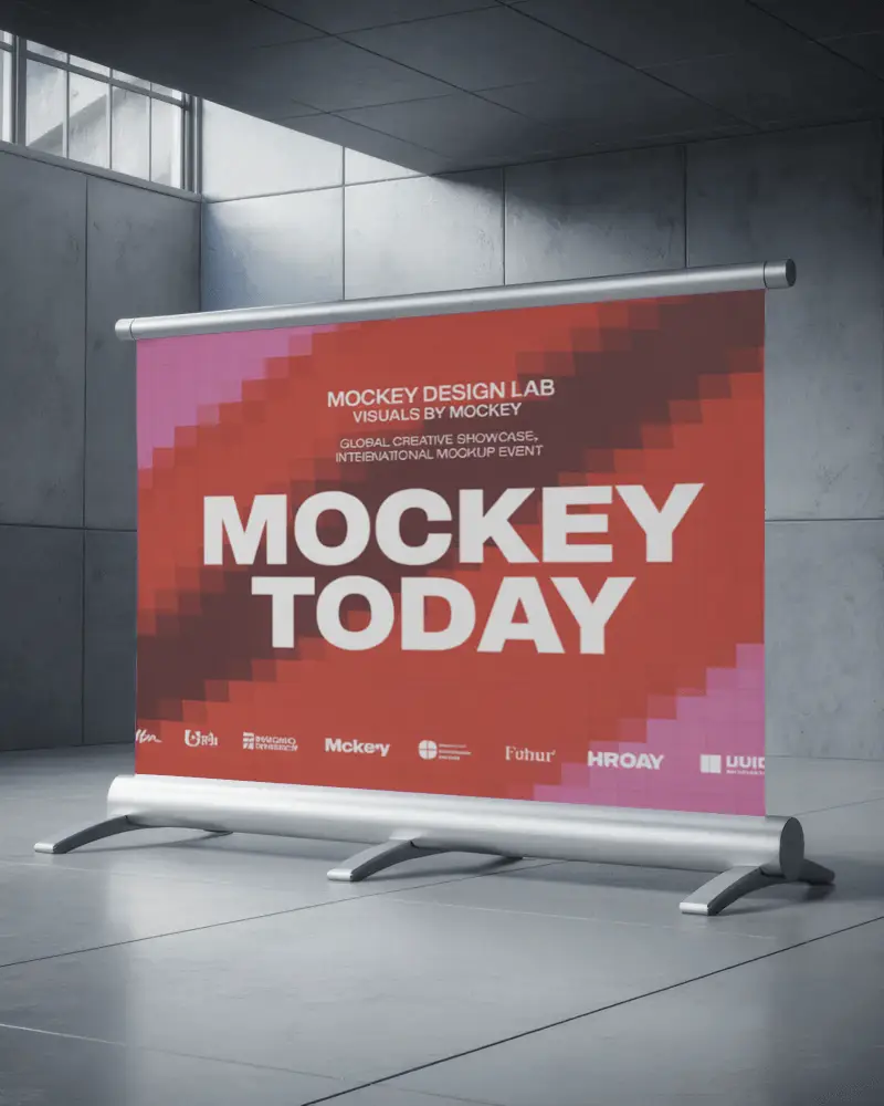 Portable Retractable Banner Stand For Trade Shows And Marketing Events Display