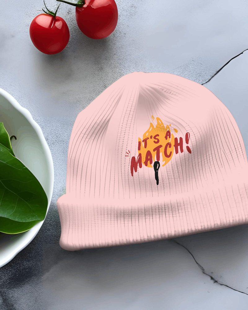 Beanie Having Cherries In Fram