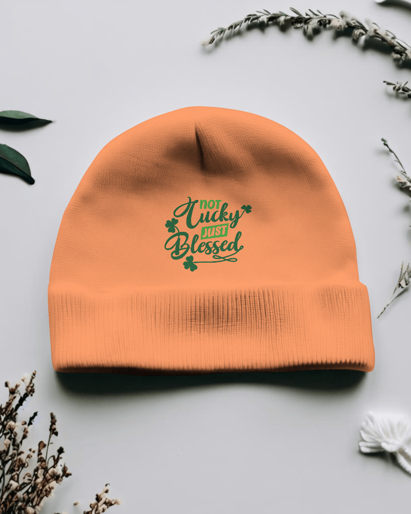 Flat Beanie Having Leaves In The Background