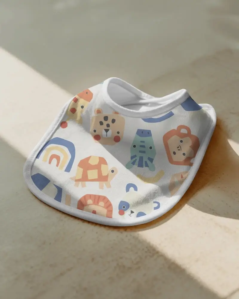 High Quality Soft Baby Bib For Infant Care And Easy Wash Absorbent Material Comfortable Fit