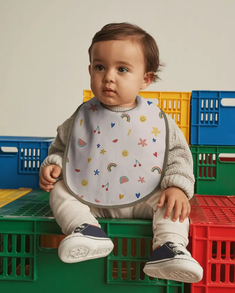 Baby Bib Mockup Soft Absorbent Bibs For Infant Mealtime Protection And Cleanliness