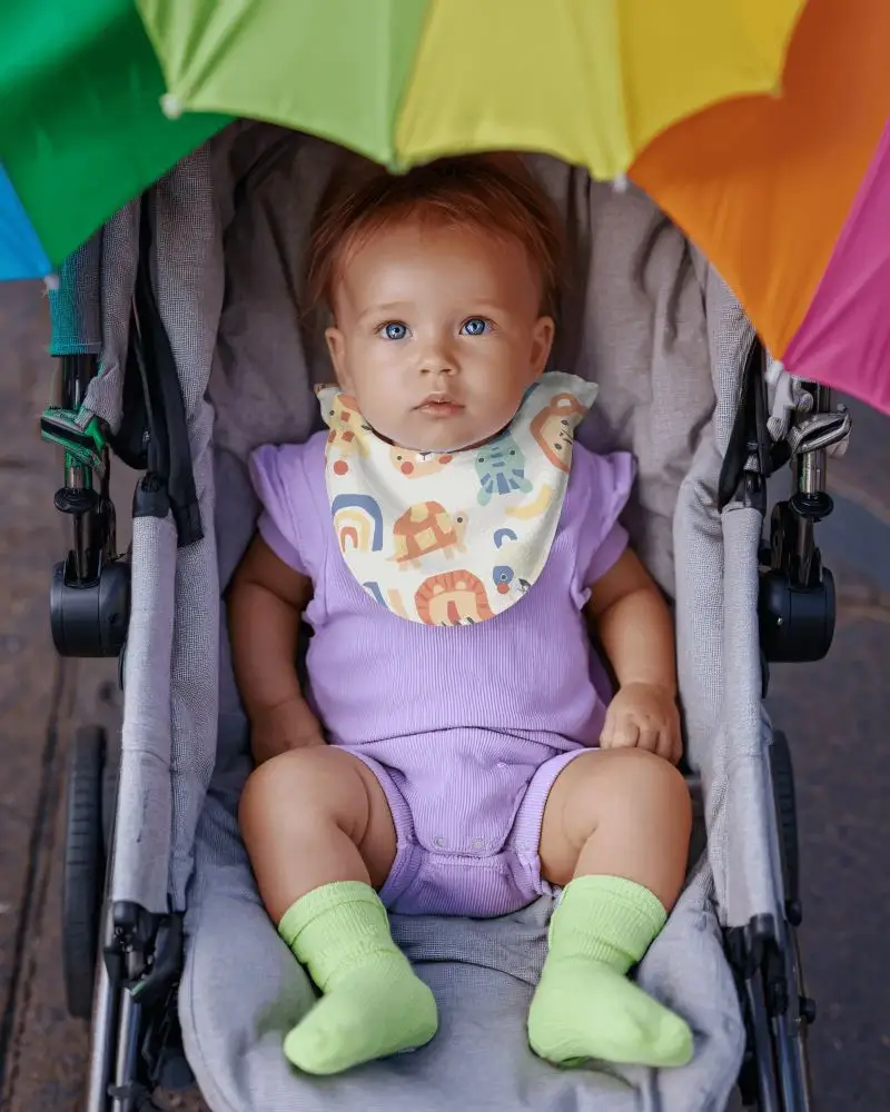 Baby Bib Mockup For Infant Accessories Pediatric Feeding Products And Baby Shower Gifts