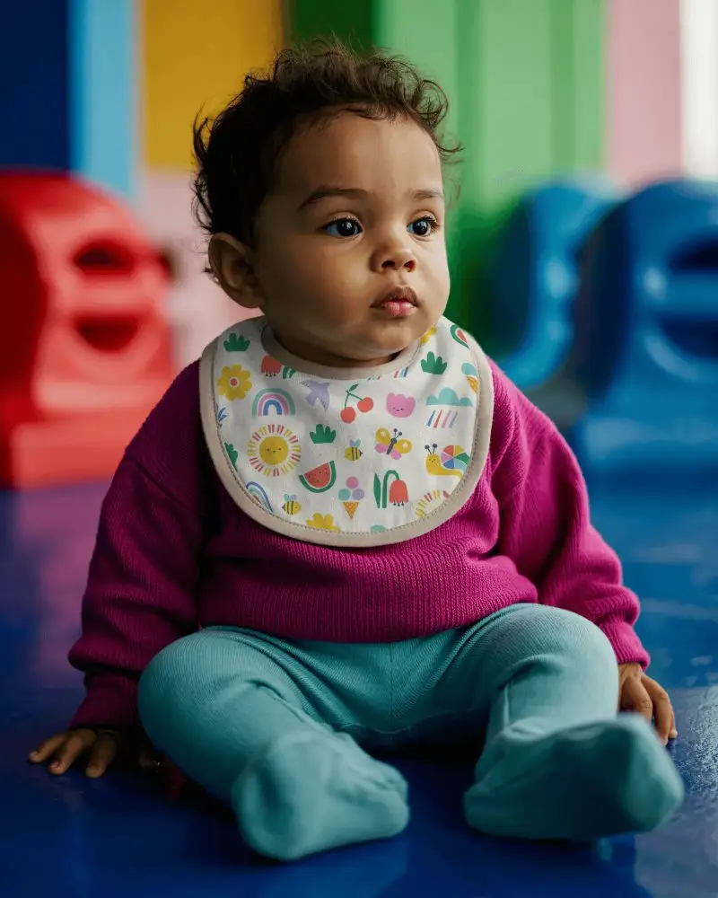 Cozy Baby Bib Mockup For Easy Care And Daily Use Soft Fabric With Perfect Fit Design